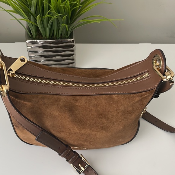 Michael Kors Raven Medium Messenger Crossbody Suede - Picture 10 of 13